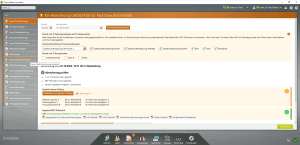 Screenshot der medatixx-Praxissoftware mit der KV-Abrechnungsansicht für Q4/2024, die TI-Fachanwendungen (ePA, eRezept, eMP, KIM, eArztbrief), das Ergebnis der internen Scheinprüfung sowie das positive KVDT-Prüfmodul-Ergebnis mit Links zu Statistiken und Prüfprotokoll zeigt.